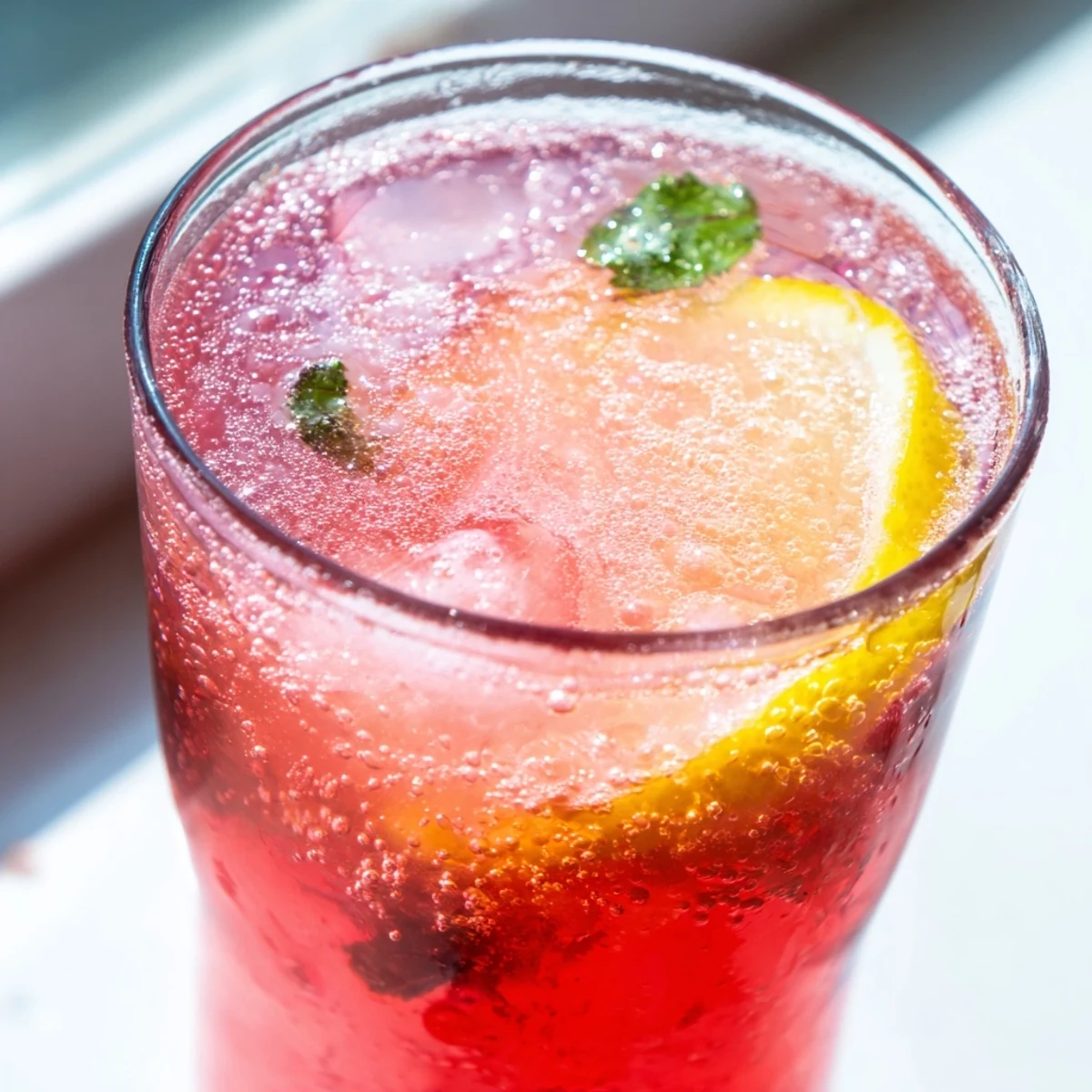 Honey Lemon Pink Soda