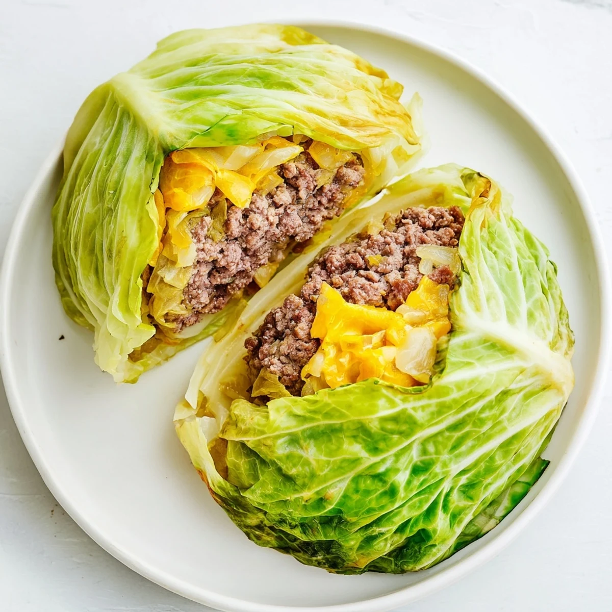 Gluten-free oven baked cabbage burger brushed with olive oil and baked until lightly charred