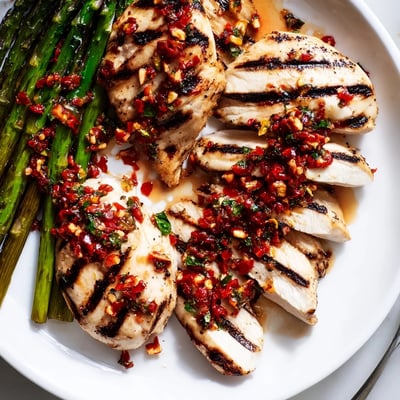 Grilled Asparagus Chicken Calabrian Chili