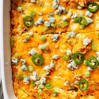 Jalapeno Buffalo Chicken Casserole